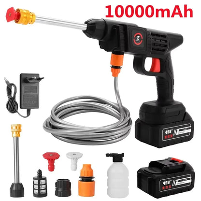 Portable High Pressure Washer Cleaner Gun Cleaner Car Washing Machine Electric Garden Water Gun Adjustable For Makita 24VBattery