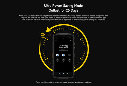 【World Premiere】Ulefone Armor Mini 20T Pro 5G  4.7" Display  Rugged Phone LED Light Android 14 Smartphone 6200mAh 16GB+256GB 33W