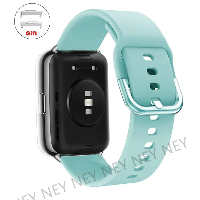 Sport Silicone Band For Huawei Watch FIT 3 Strap Wrist watchband metal Buckle bracelet For huawei fit 2 fit3 correa Accessories