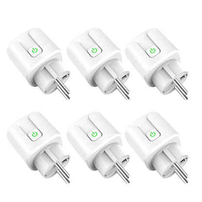 Tuya ZigBee Smart Socket EU 20A Energy Monitor Smart Plug Power Outlet, Alexa Google Home Voice Control, For Tuya Smart Life APP