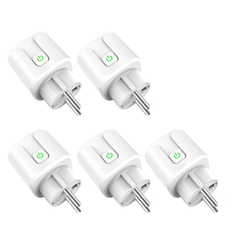 Tuya ZigBee Smart Socket EU 20A Energy Monitor Smart Plug Power Outlet, Alexa Google Home Voice Control, For Tuya Smart Life APP