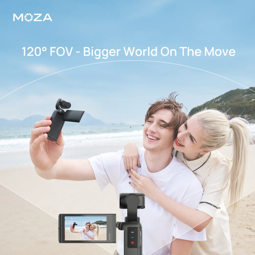 MOZA MOIN Camera 3-Axis 4K HD Handheld Gimbal Camera Stabilizer Built-in Wi-Fi Control Wide Angle Smart Track