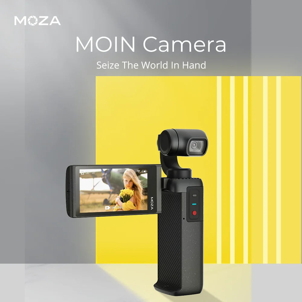 MOZA MOIN Camera 3-Axis 4K HD Handheld Gimbal Camera Stabilizer Built-in Wi-Fi Control Wide Angle Smart Track