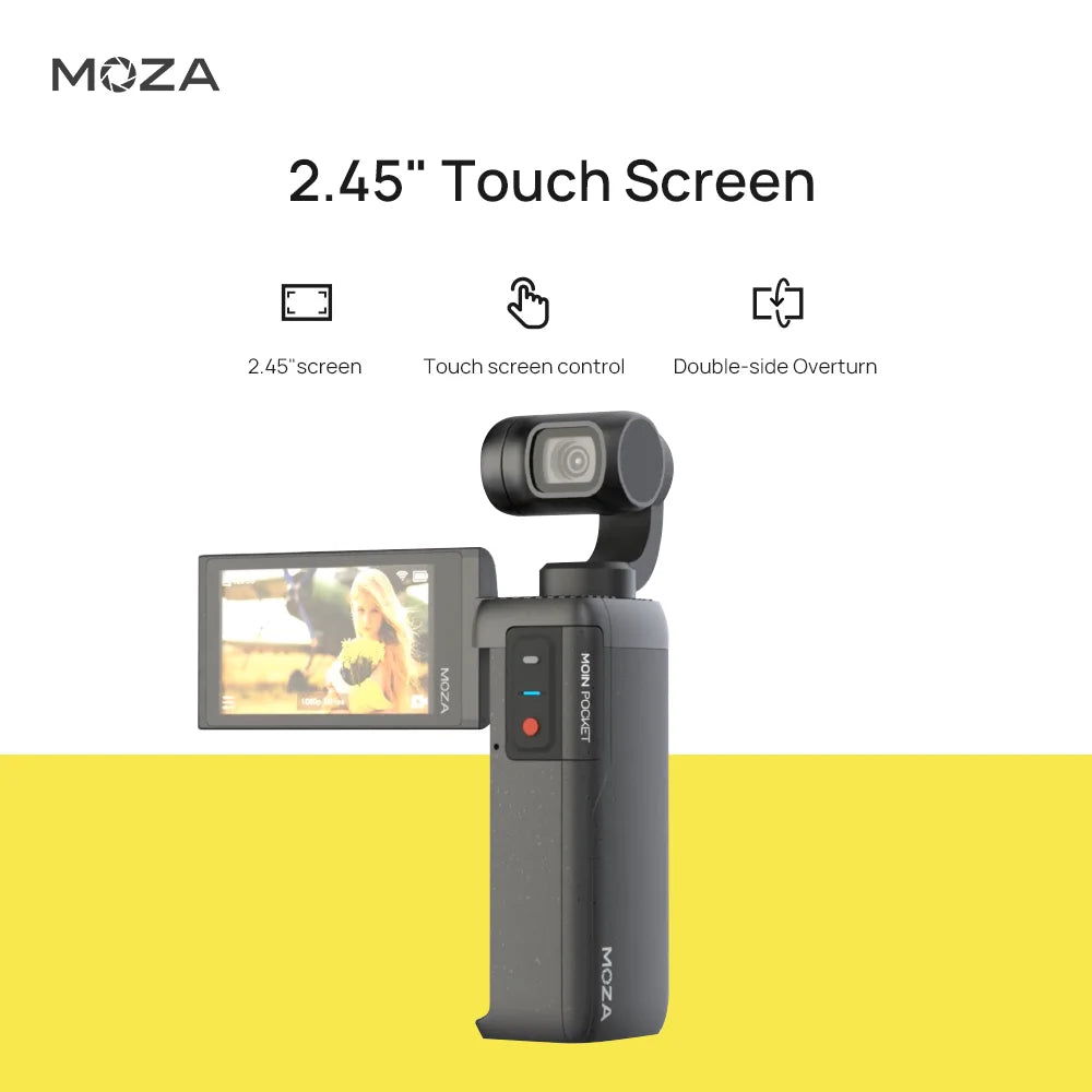 MOZA MOIN Camera 3-Axis 4K HD Handheld Gimbal Camera Stabilizer Built-in Wi-Fi Control Wide Angle Smart Track