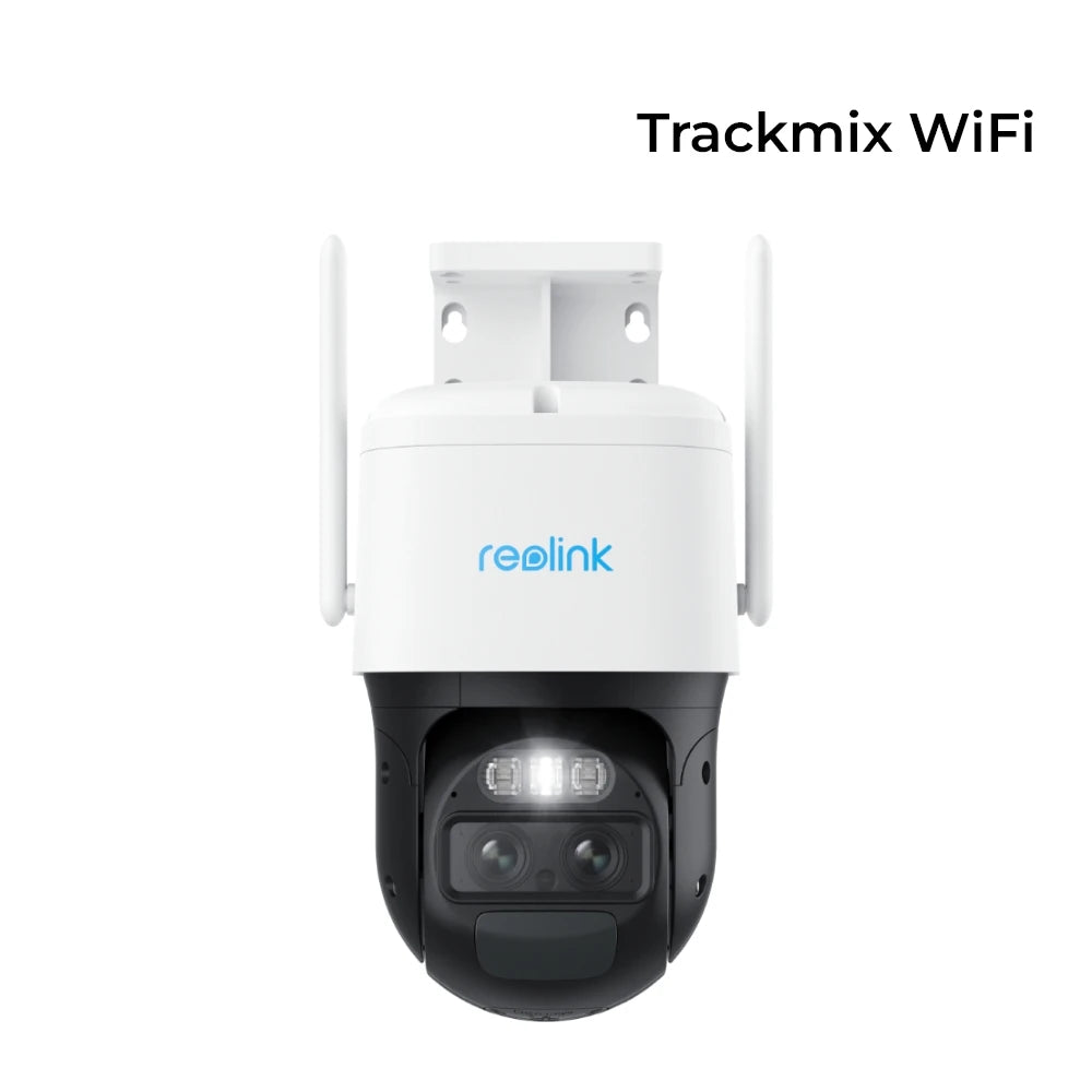 Reolink Trackmix Series WiFi 4K Outdoor Security Camera Dual-Lens Motion Tracking 8MP PTZ Cam 6X Zoom AI Human Detect IP Camera