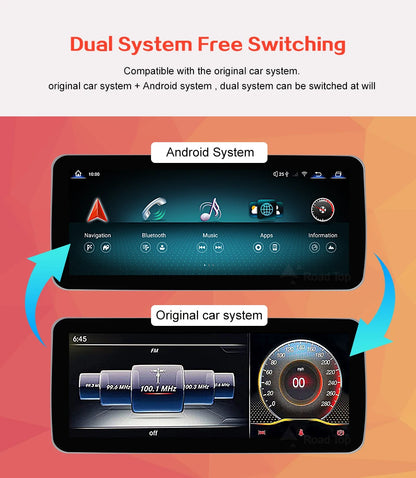 Android 13 Touch Screen Auto CarPlay For Mercedes C Class W205 GLC V Class W447 2015-2019 Car Radio Multimedia GPS Navi 4G WiFi