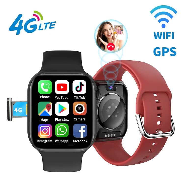 2023 Newest 4G Sim call Smart Watch DM60 With Android 4G ultra Watch GPS Positioning WIFI 800mAh 4G SmartWatch